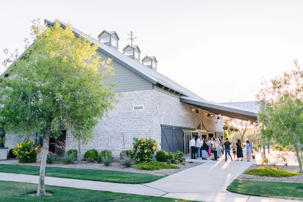 People entering barn 2